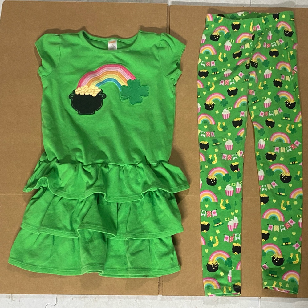 Gymboree Girls St. Patrick's Day outfit.